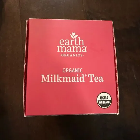 Earth Mama NIB organic milkmaid tea herbal supplement caffeine free breast milk - Picture 2 of 5